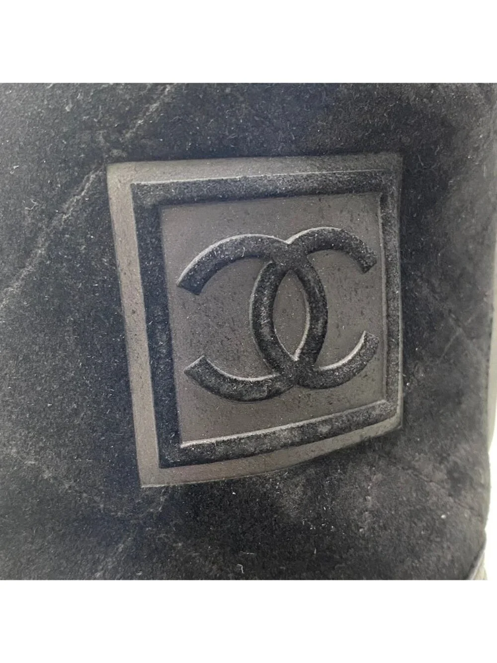 Chanel E8 Sports Back Zip Middle Boots 36.5 CC Logo - Picture 8 of 10